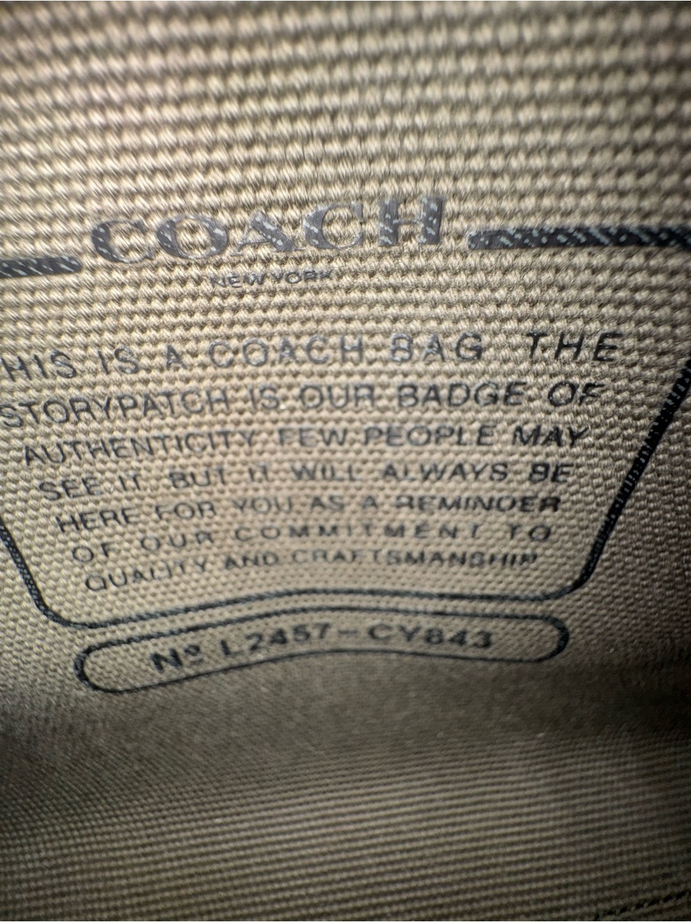 Coach Camouflage Canvas Mini Tote - Green, Black, Tan - Picture 16 of 16